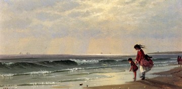 Au bord de la plage Alfred Thompson Bricher Peinture à l'huile
